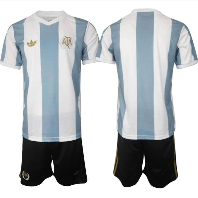 Men 2025-2026 Season Argentina adidas Originals 50th Anniversary Blue Blank Soccer Jersey